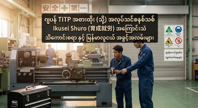 ဂျပန် အလုပ်သင်စနစ်သစ် Ikusei Shuro (育成就労) (သို့) TITP အစားထိုးစနစ် | မြန်မာလူငယ် အခွင့်အလမ်းများ