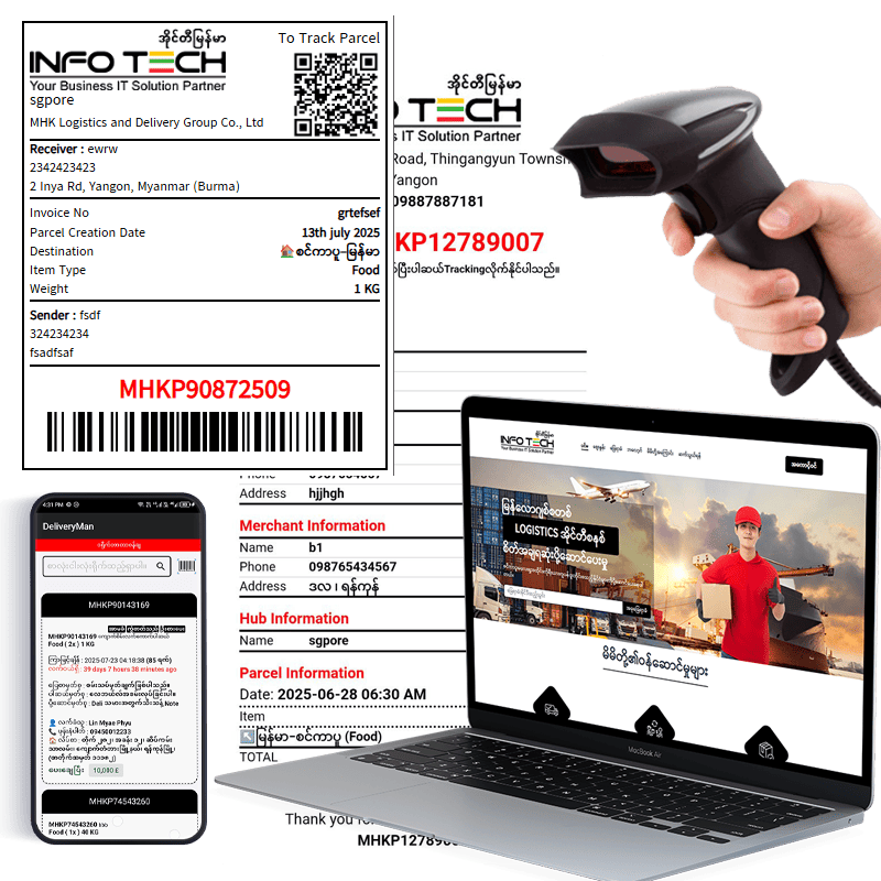 Infotech Myanmar Logistic System - Delivery Management Software