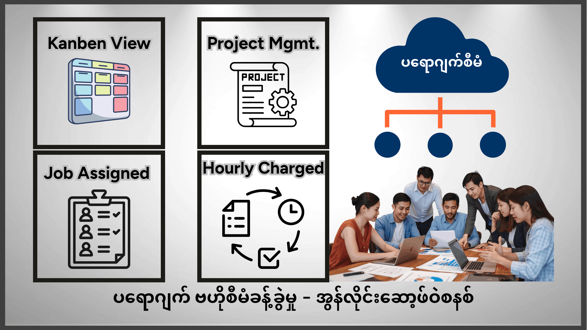 Project Management Solution - Infotech Myanmar ပရောဂျက်စီမံခန့်ခွဲမှုစနစ် ပုံကြမ်း